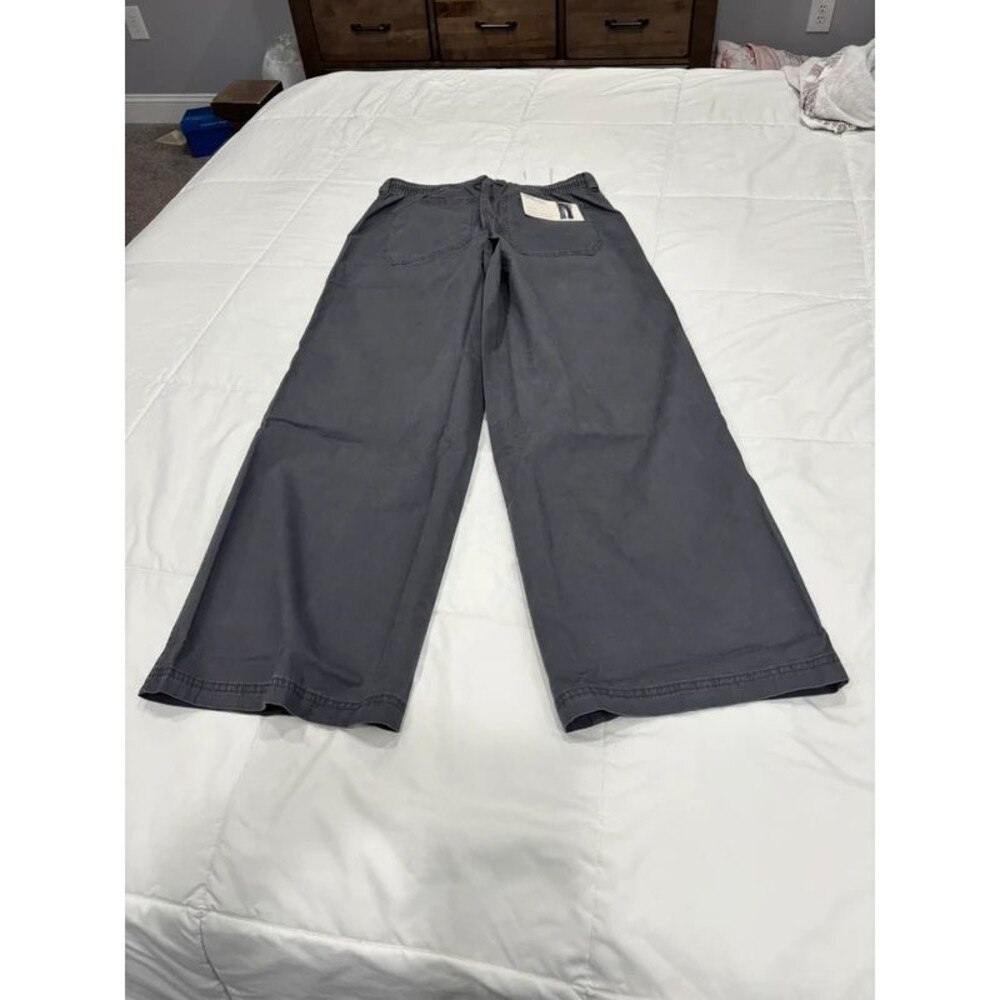 NWT Aero Grey Twill Wide Leg Medium Pants - Picture 6 of 7